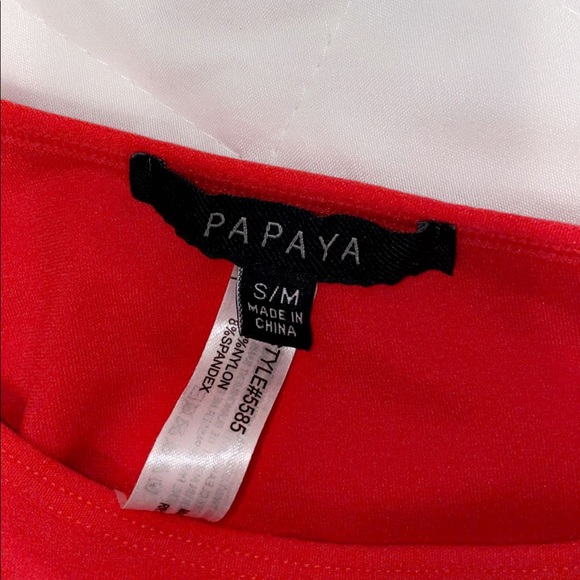 Papaya cute strappy crop top - Picture 4 of 4